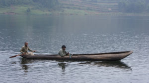 Canoeing in Lake Bunyonyi