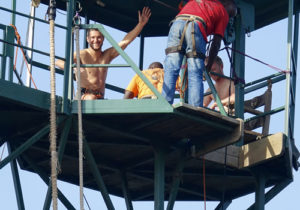 Bungee jumping in Jinja Uganda