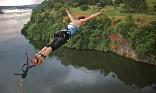 Bungee Jumping over the Nile in Jinja Uganda