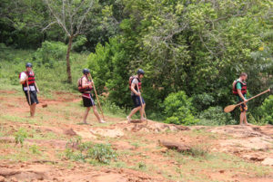 White water rafting in Uganda