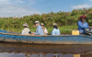 Birders in Mabamba Bay wetland