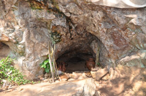 A shrine found close to the Sezibwa falls