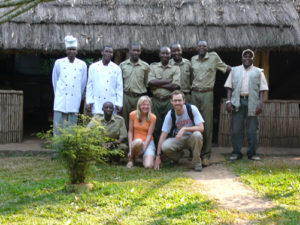 Chimpanzee tracking in Kibale forest national park