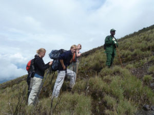 Climbing Mount Muhabura