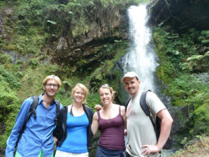 tracking chimpanzees in Rwanda