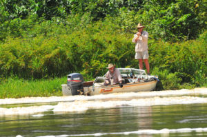 Fishing at the River Nile in Uganda