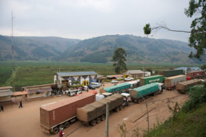 Crossing into Uganda for gorilla trekking