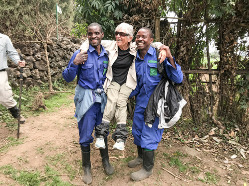 An elder going for Gorilla Trekking