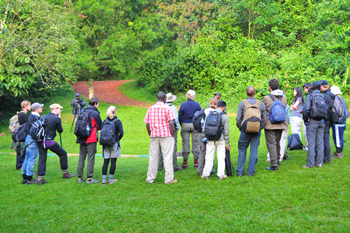 Briefing for gorilla trekking
