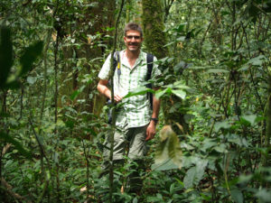 Using drones forilla trekking in Uganda