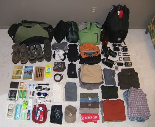 Packing list for a safari in Africa
