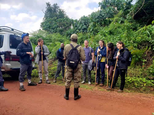 Student tour in Uganda