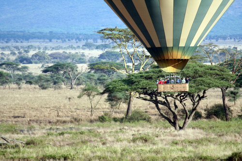 Balloon ride in Serengeti