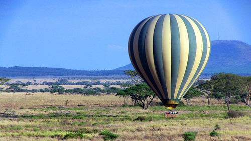 Air balloon safari in Serengeti