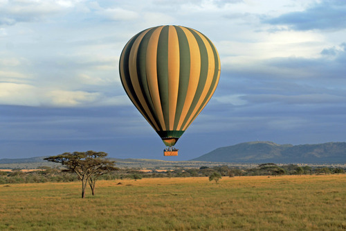Air balloon safari in Serengeti