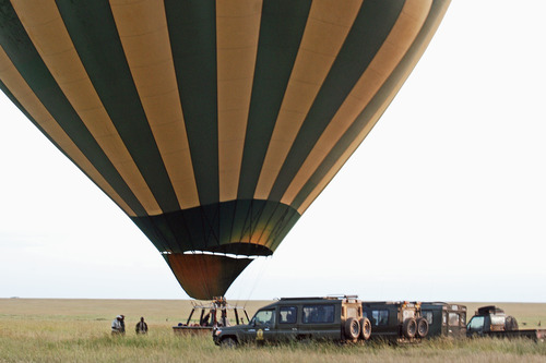 Balloon safari in Serengeti Tanzania